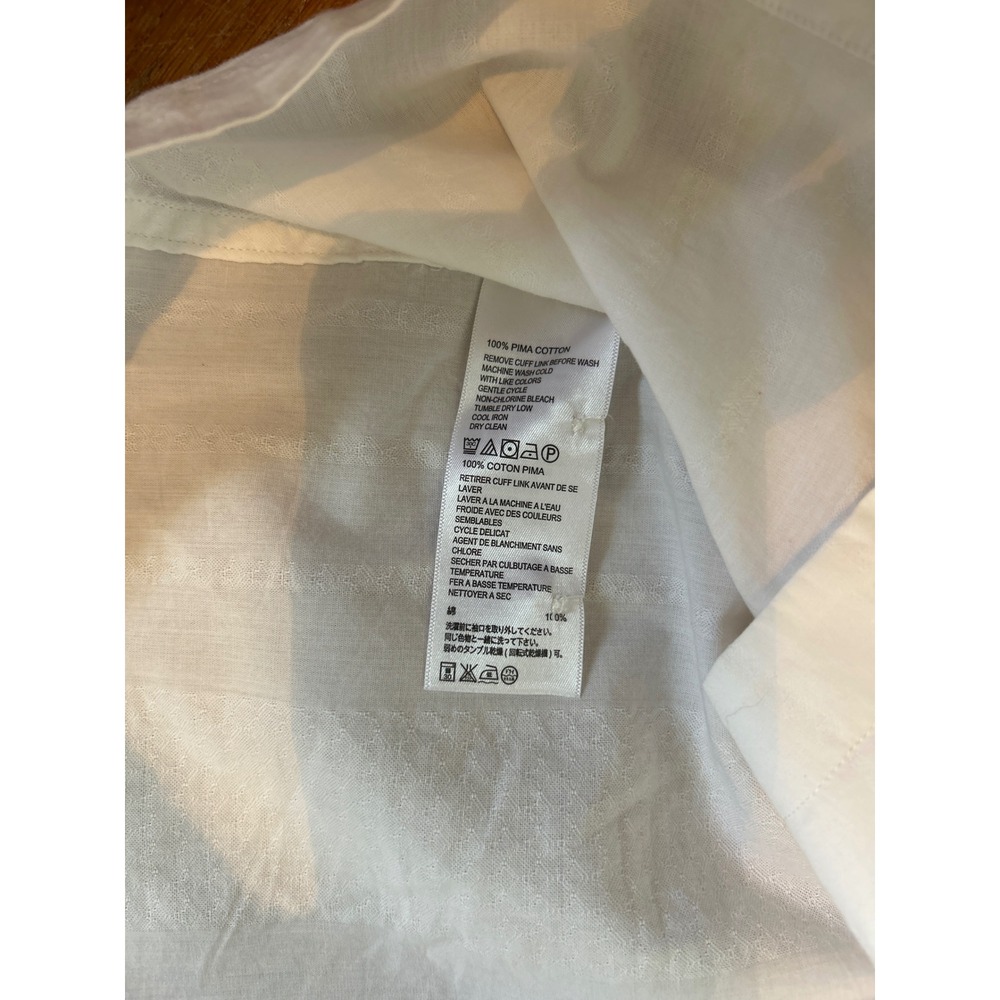 Tommy Bahama Camp Shirt Pima Cotton Button Up‎ Long Sleeve White 3XL resort wear - Picture 6 of 8